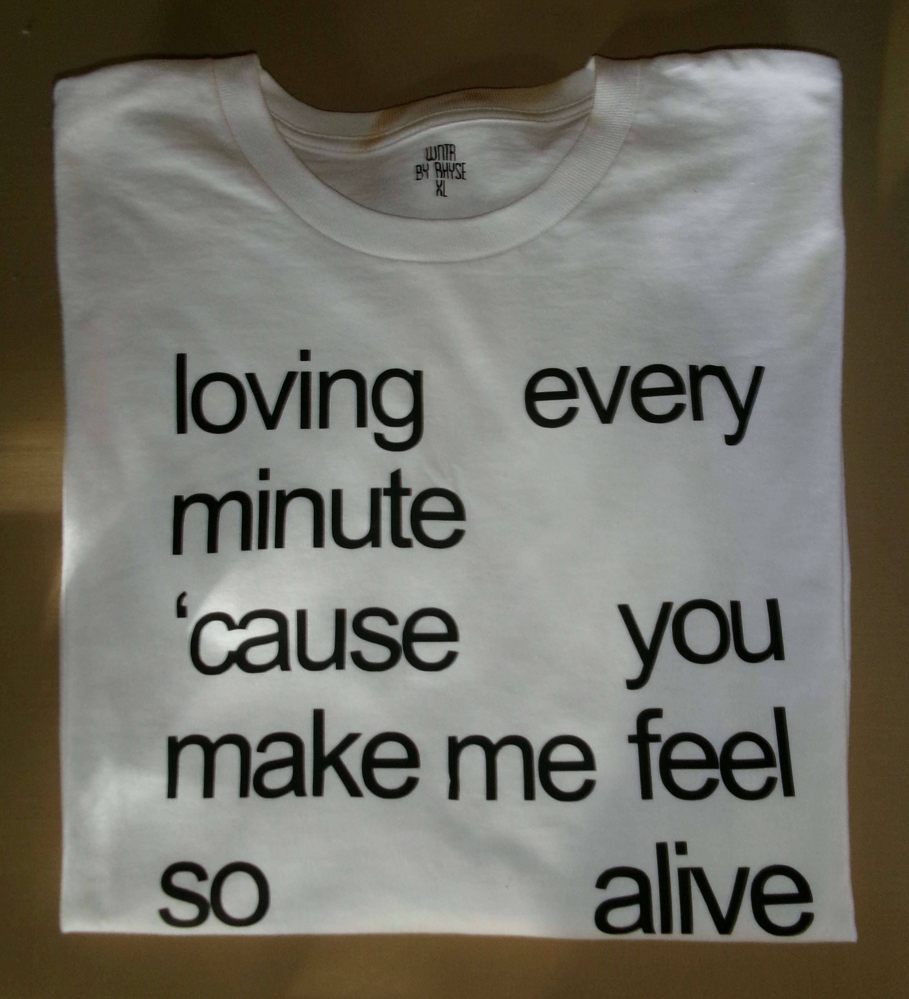 Alive Lyric T-Shirt - Lyric Collection